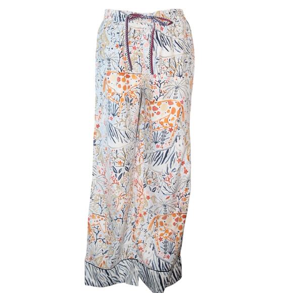 Anthropologie Vikki Chu Pastoral Print Pajama Pants Multicolor Women’s Small - Picture 2 of 4